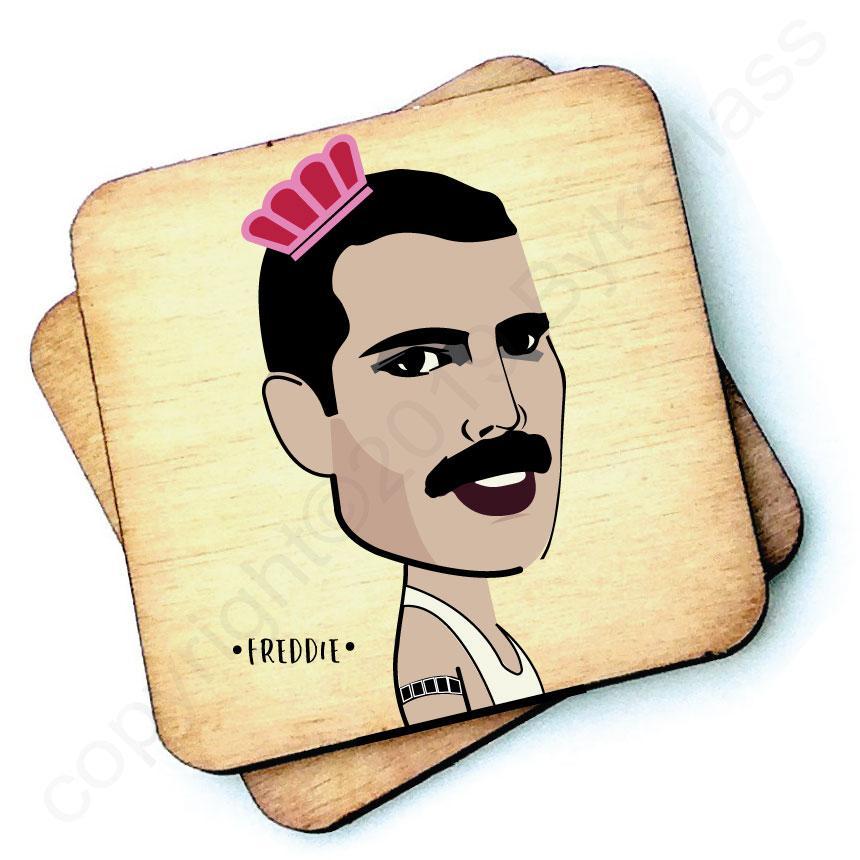 Freddie Mercury Wooden Coaster