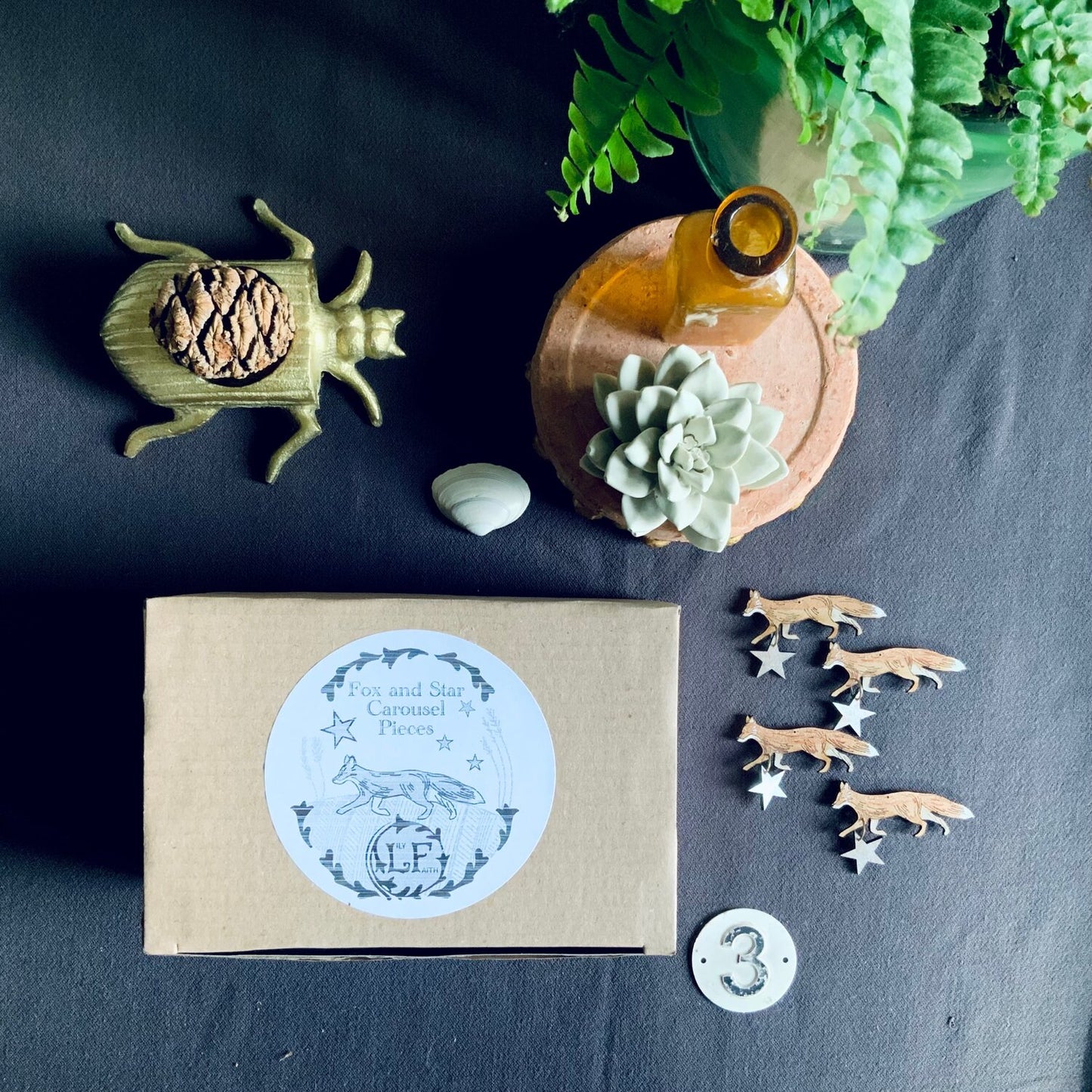 Fox and Stars Candle Carousel