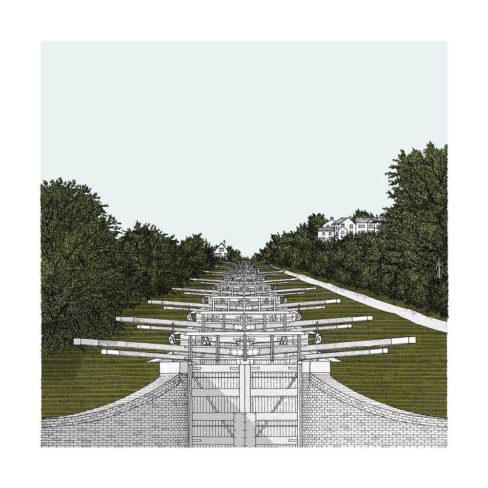 Caen Hill Locks Limited Edition Print - 2 Sizes Available