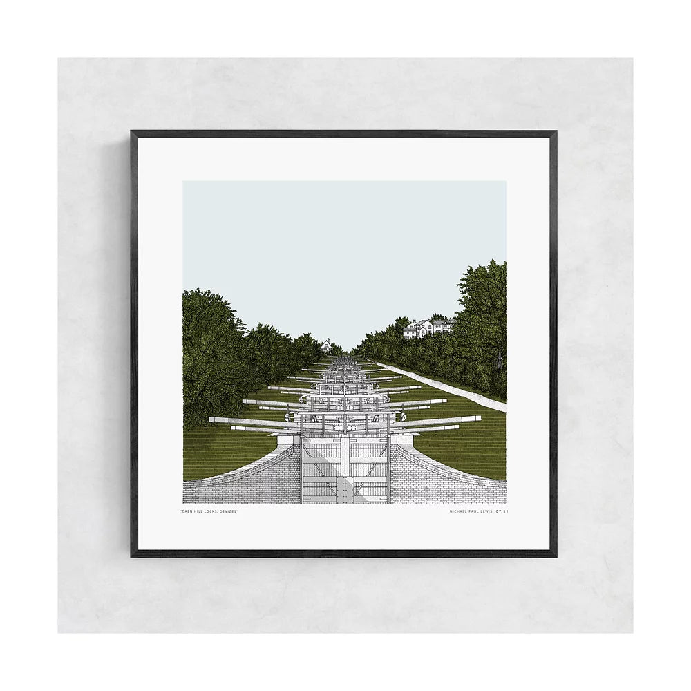 Caen Hill Locks Limited Edition Print - 2 Sizes Available