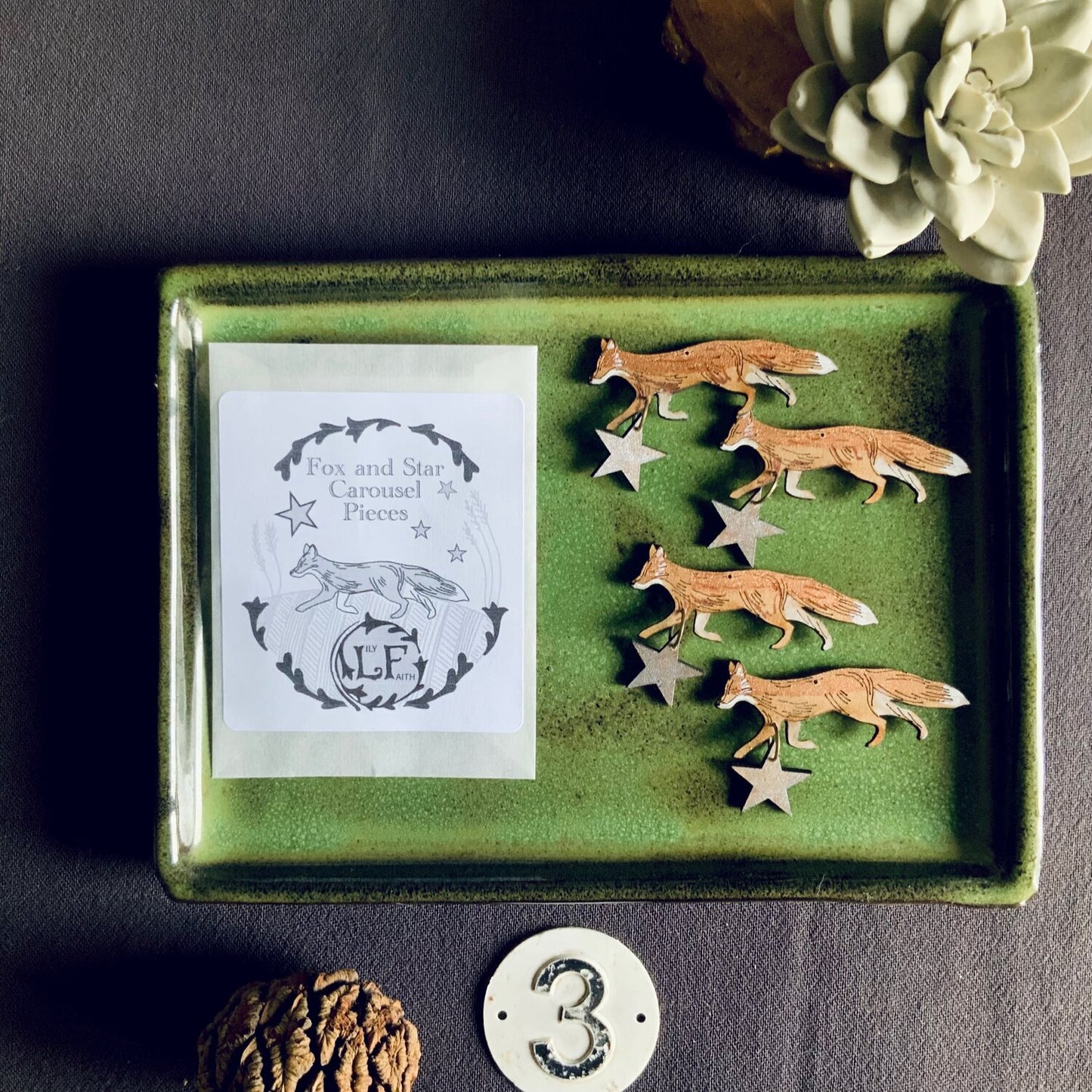 Fox and Stars Candle Carousel