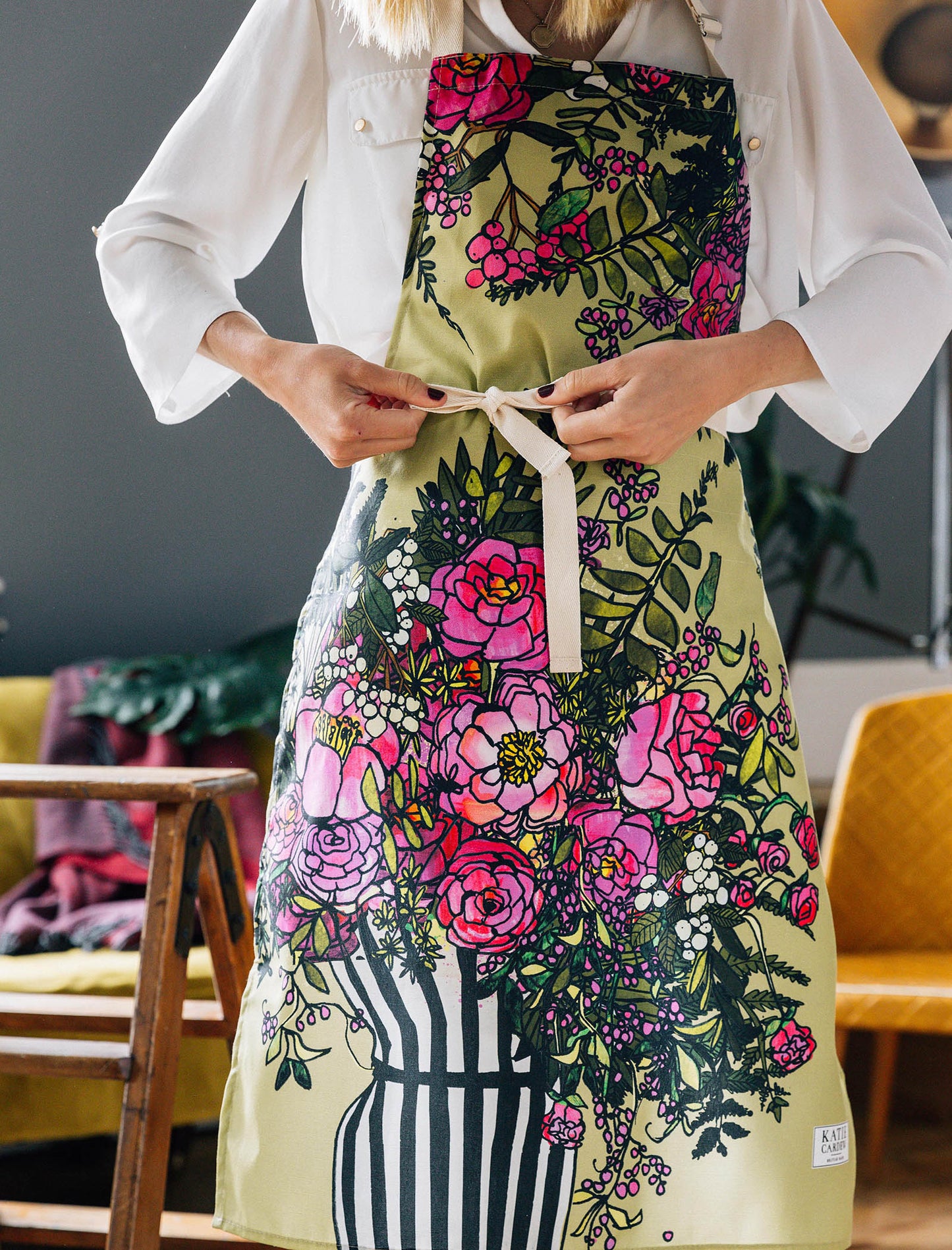 Peony Apron