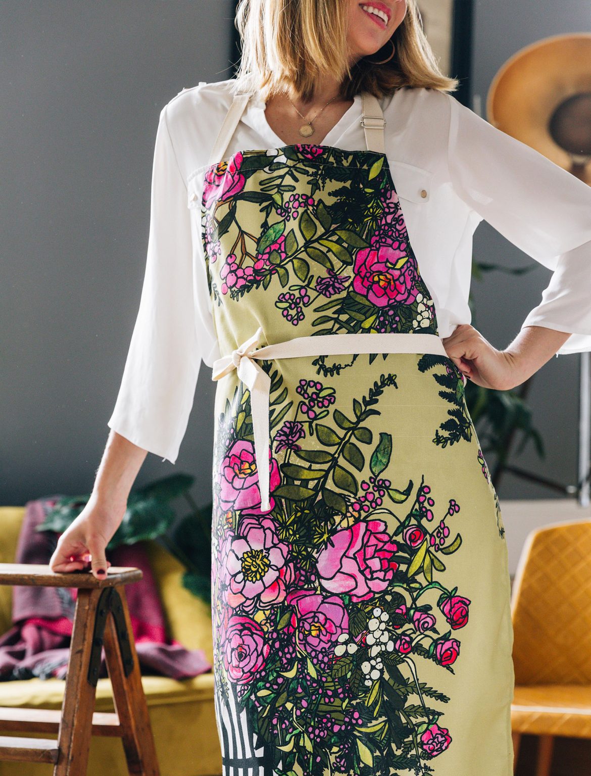 Peony Apron