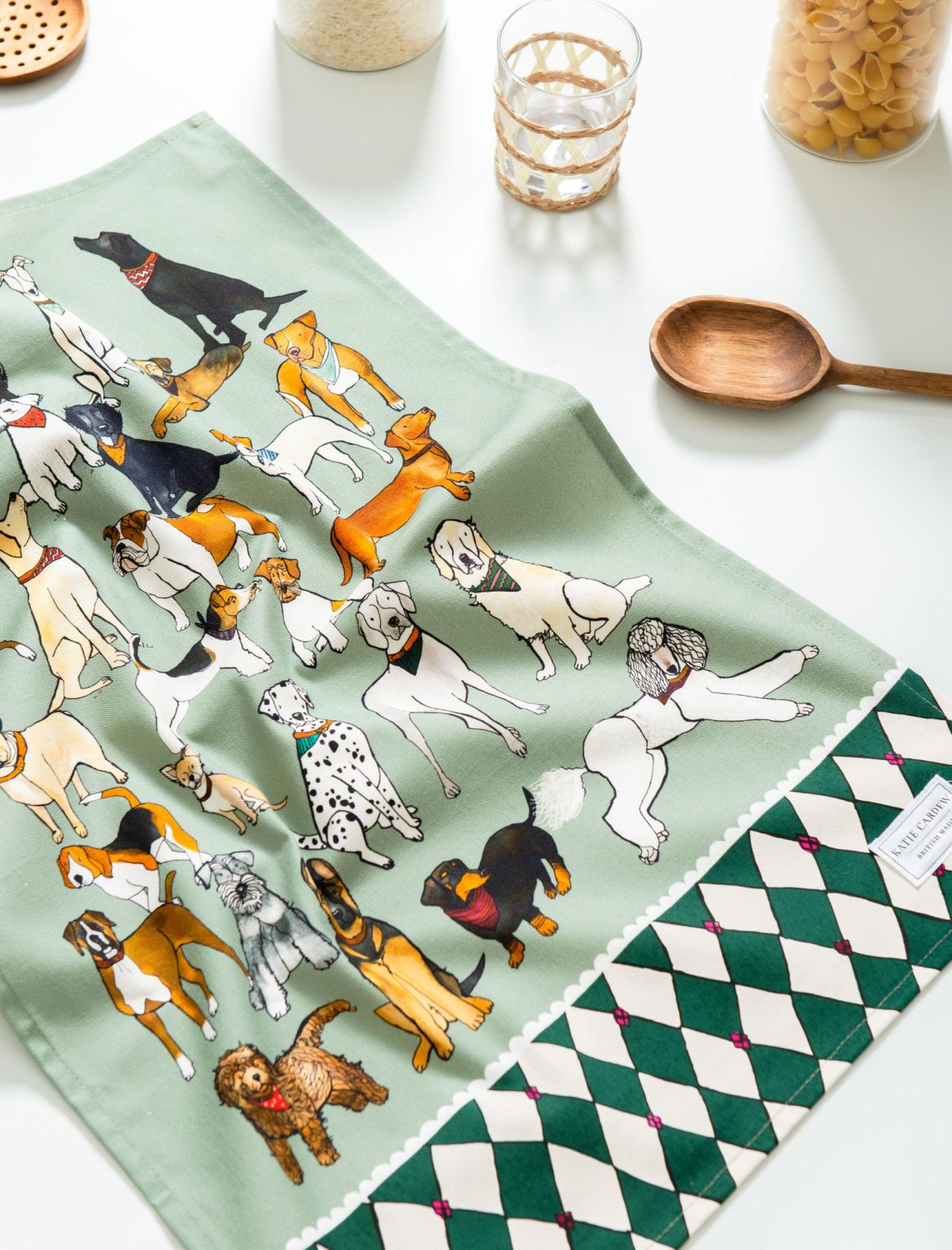 Dogs Tea Towel