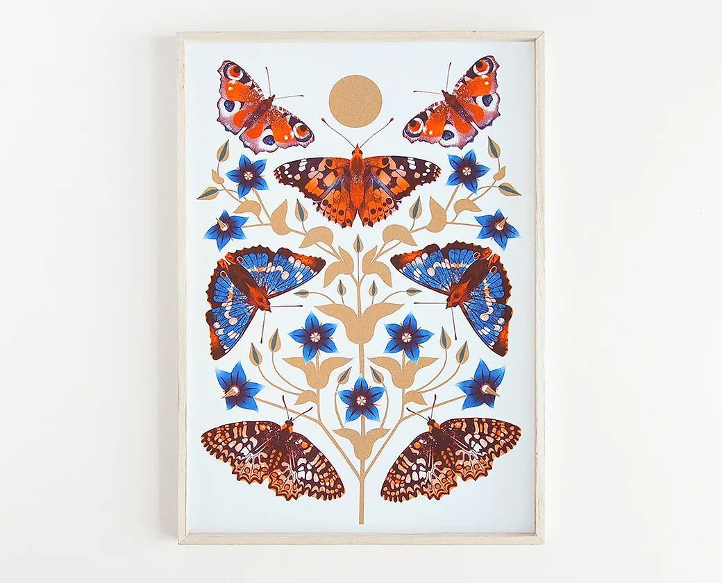 Autumn Days A3 Risograph Art Print