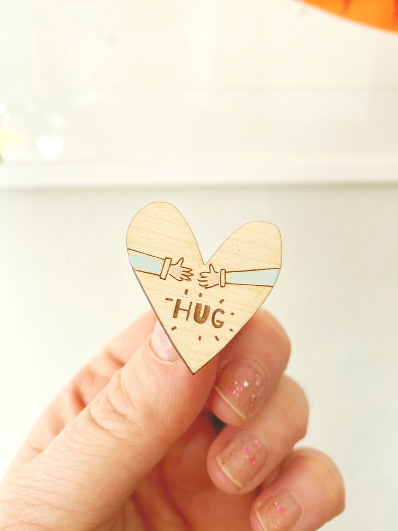 Hug Pin Badge