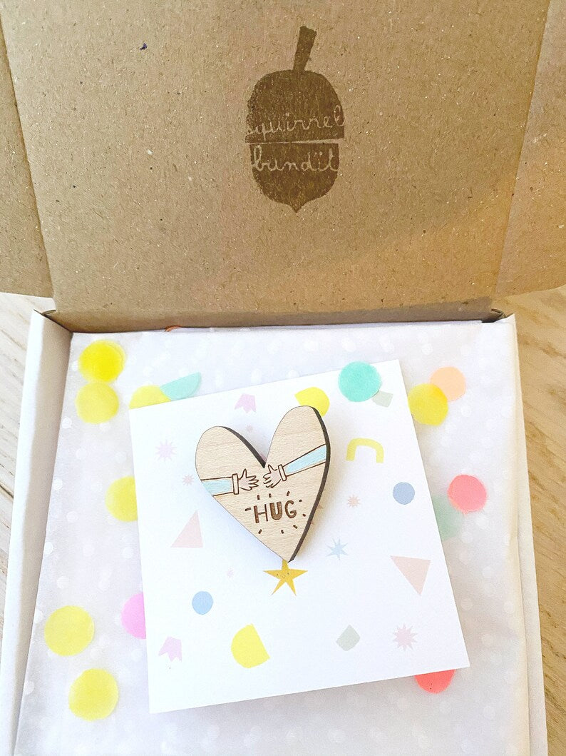 Hug Pin Badge
