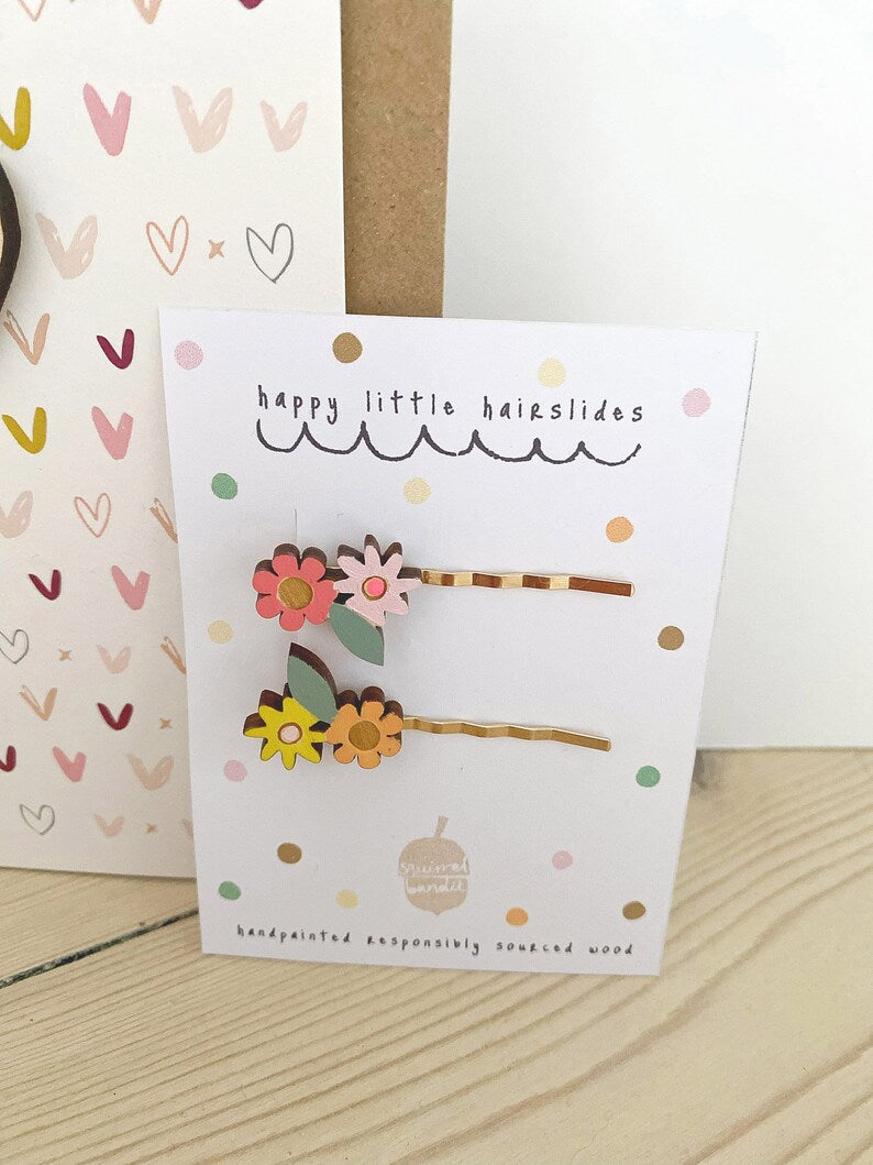 Floral Hairslides