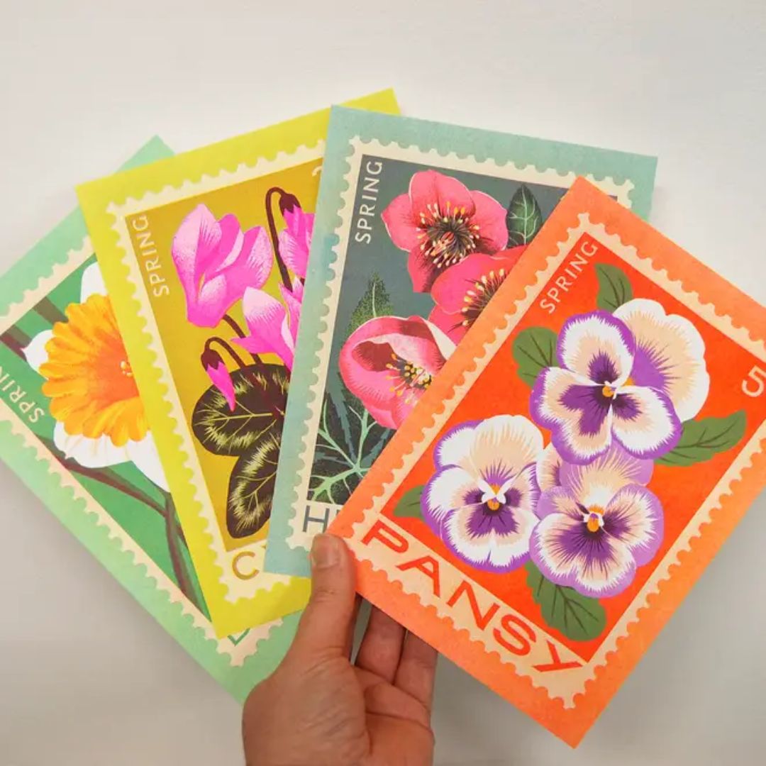 A5 Risograph Stamp Print Collection – Happiness Is Handmade
