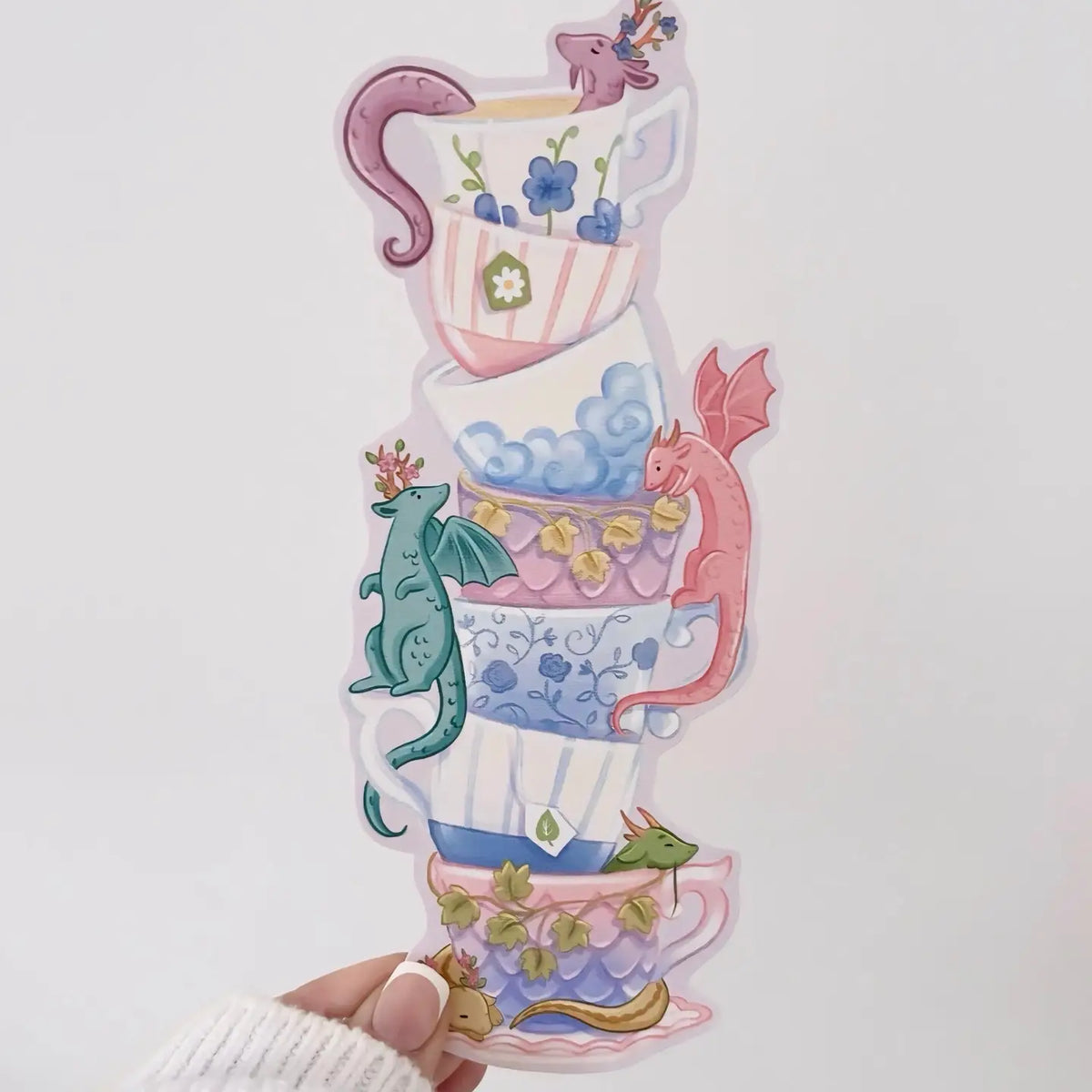 Dragon Teacup Bookmark