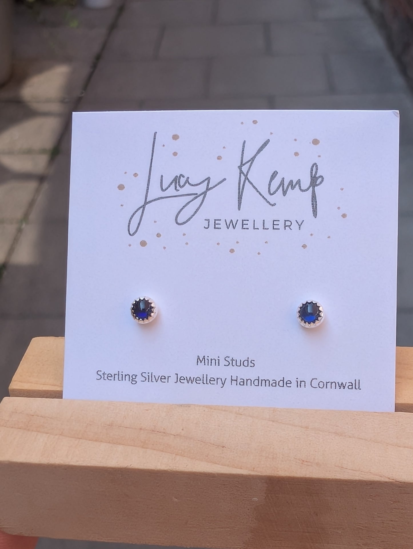 Sterling Silver Gemstone Mini Studs - 6 stones available