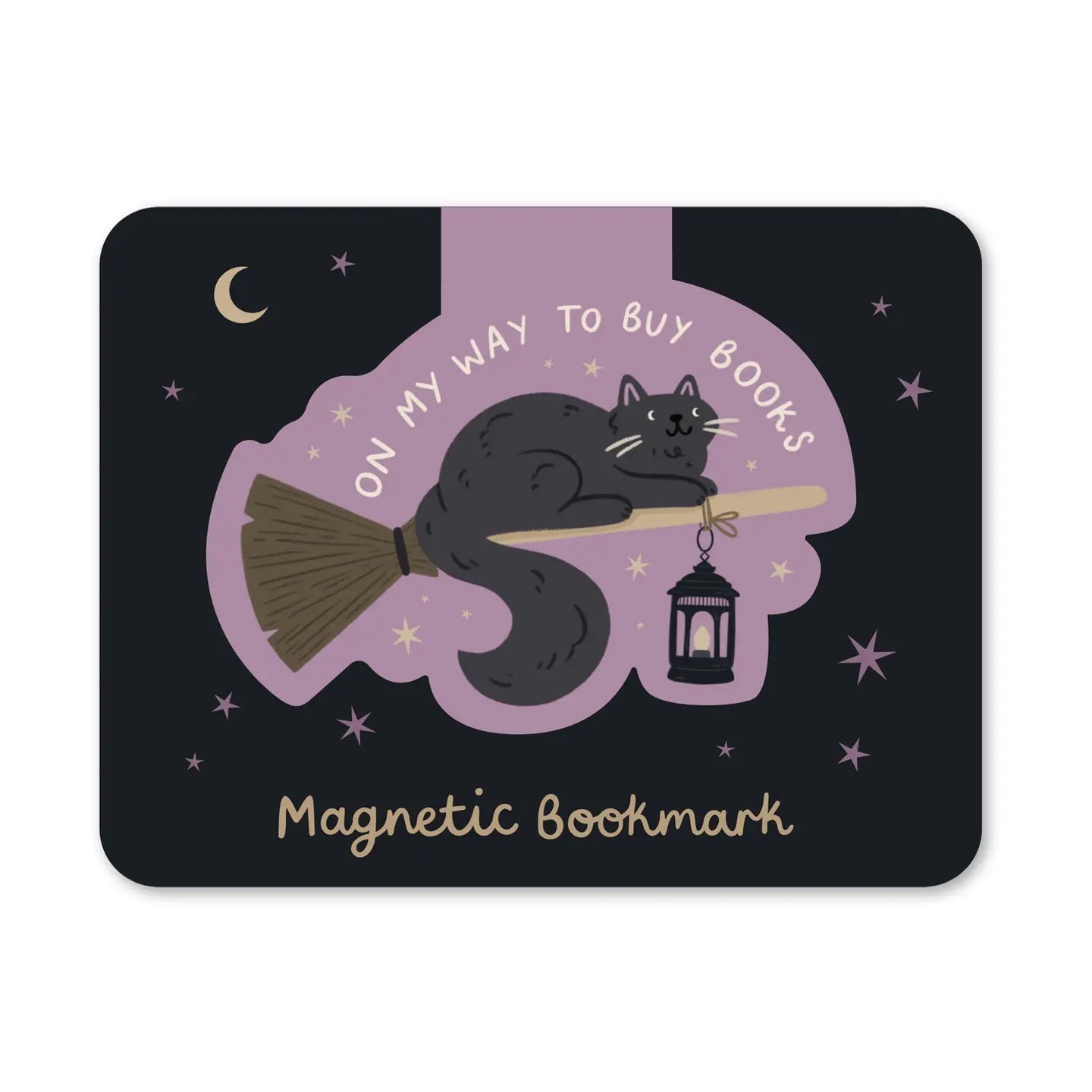 Witch Cat Magnetic Bookmark