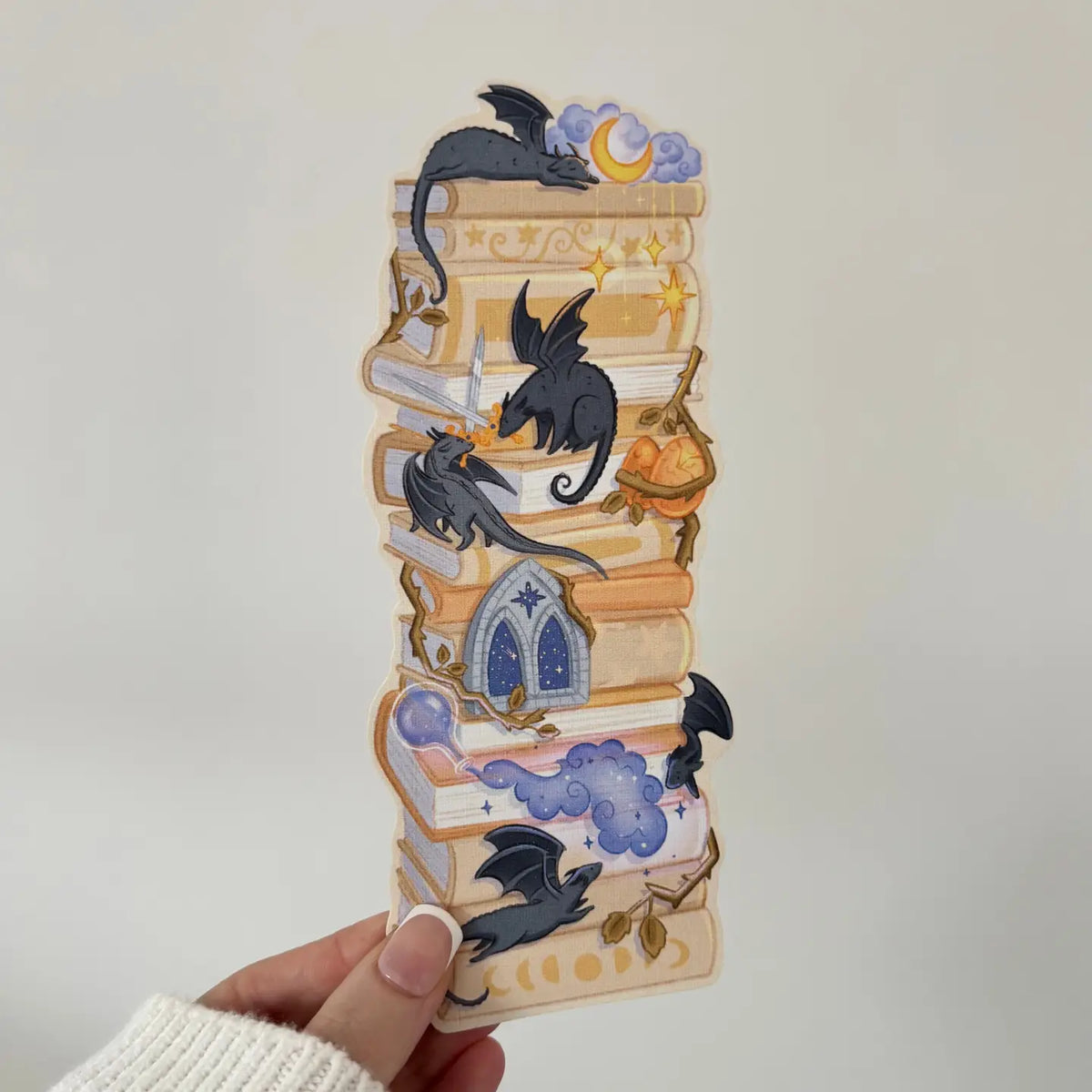 Dragon Bookstack Bookmark