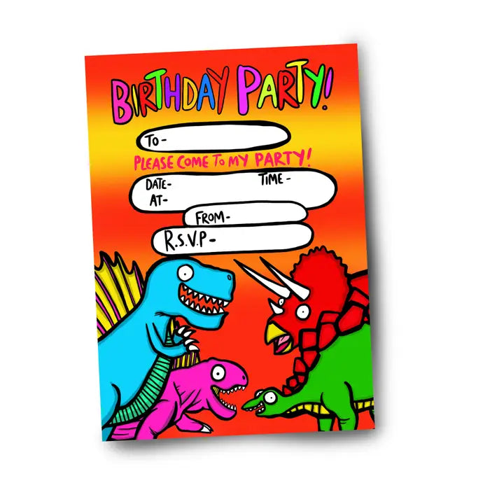 Dinosaurs Party Invitations