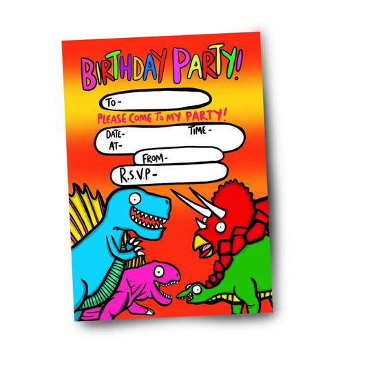 Dinosaurs Party Invitations