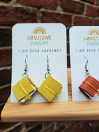 Tiny Book Earrings