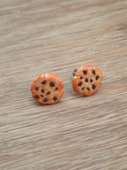 Chocolate Chip Cookie Stud Earrings