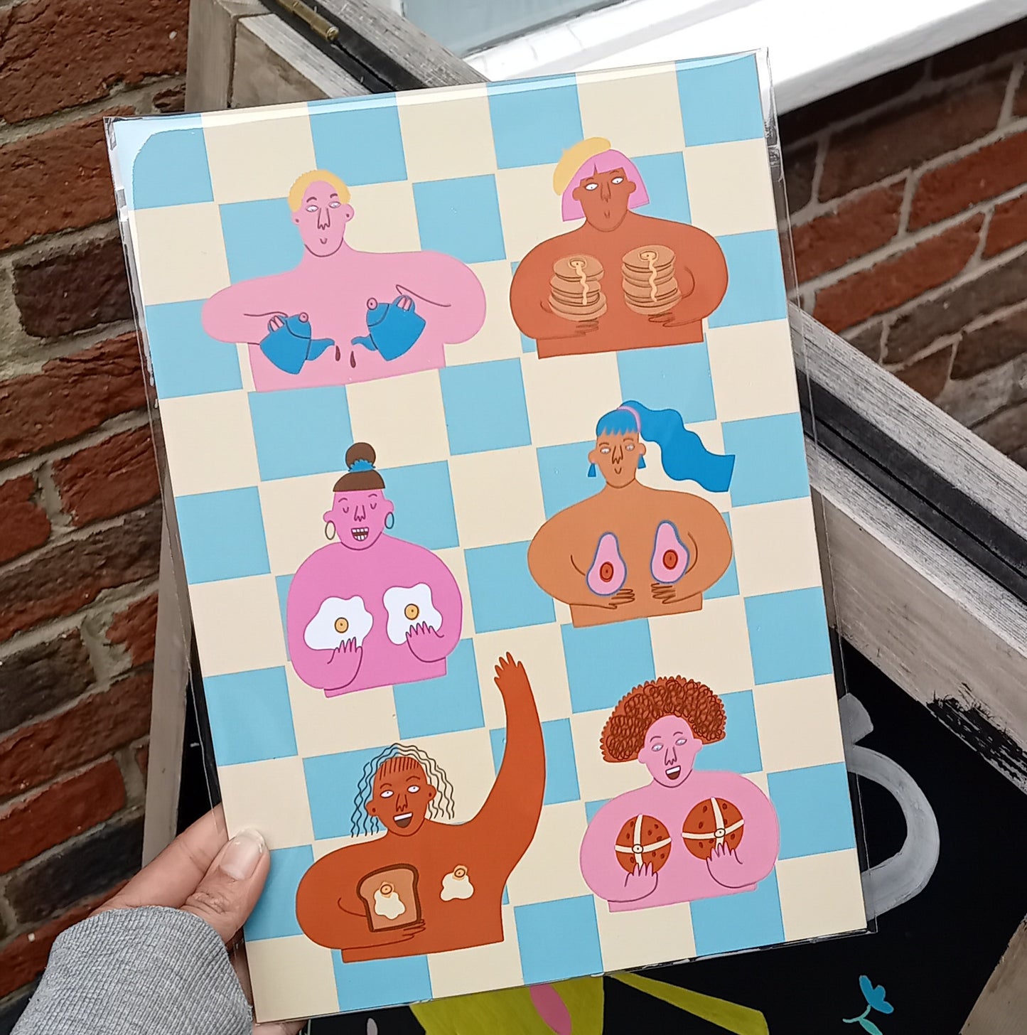 Topless Brunch Art Print - 2 sizes available