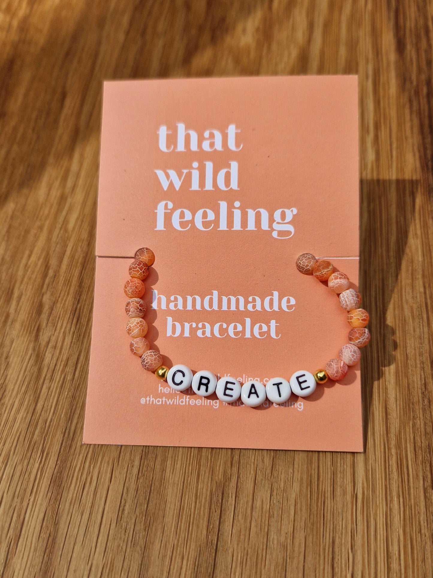 Crystal Word Bracelet