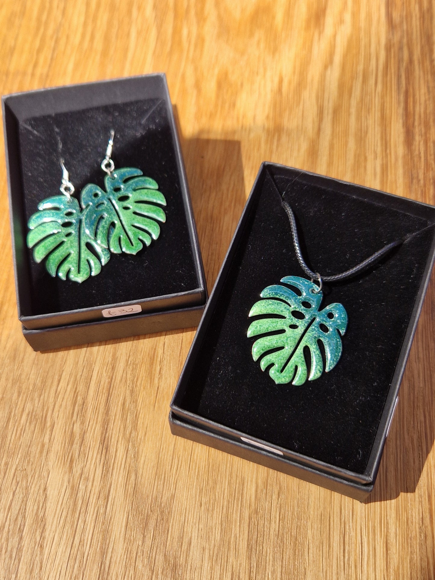 Monstera Handmade Enamel Jewellery