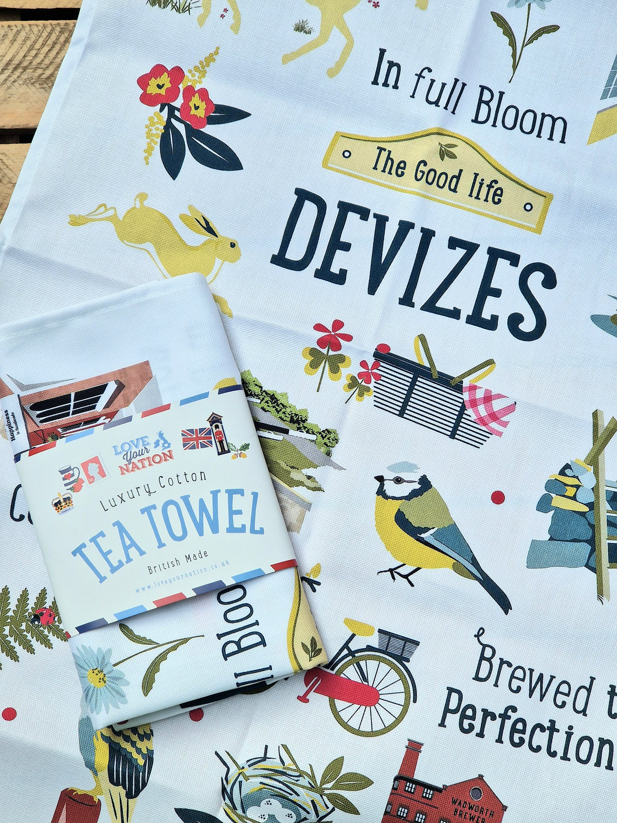 Devizes 'The Good Life' Tea Towel