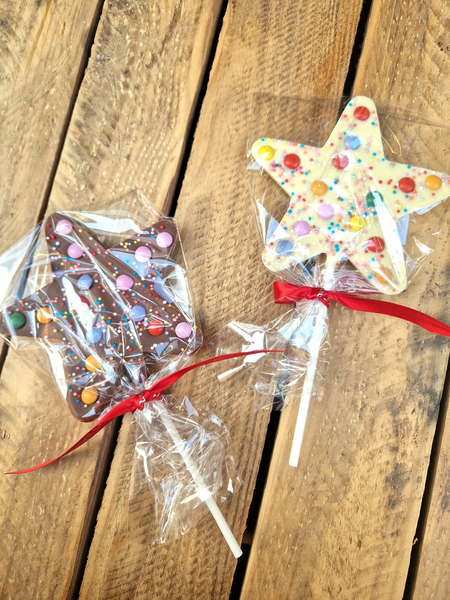 Chocolate Star Lollipop - 2 Varieties Available