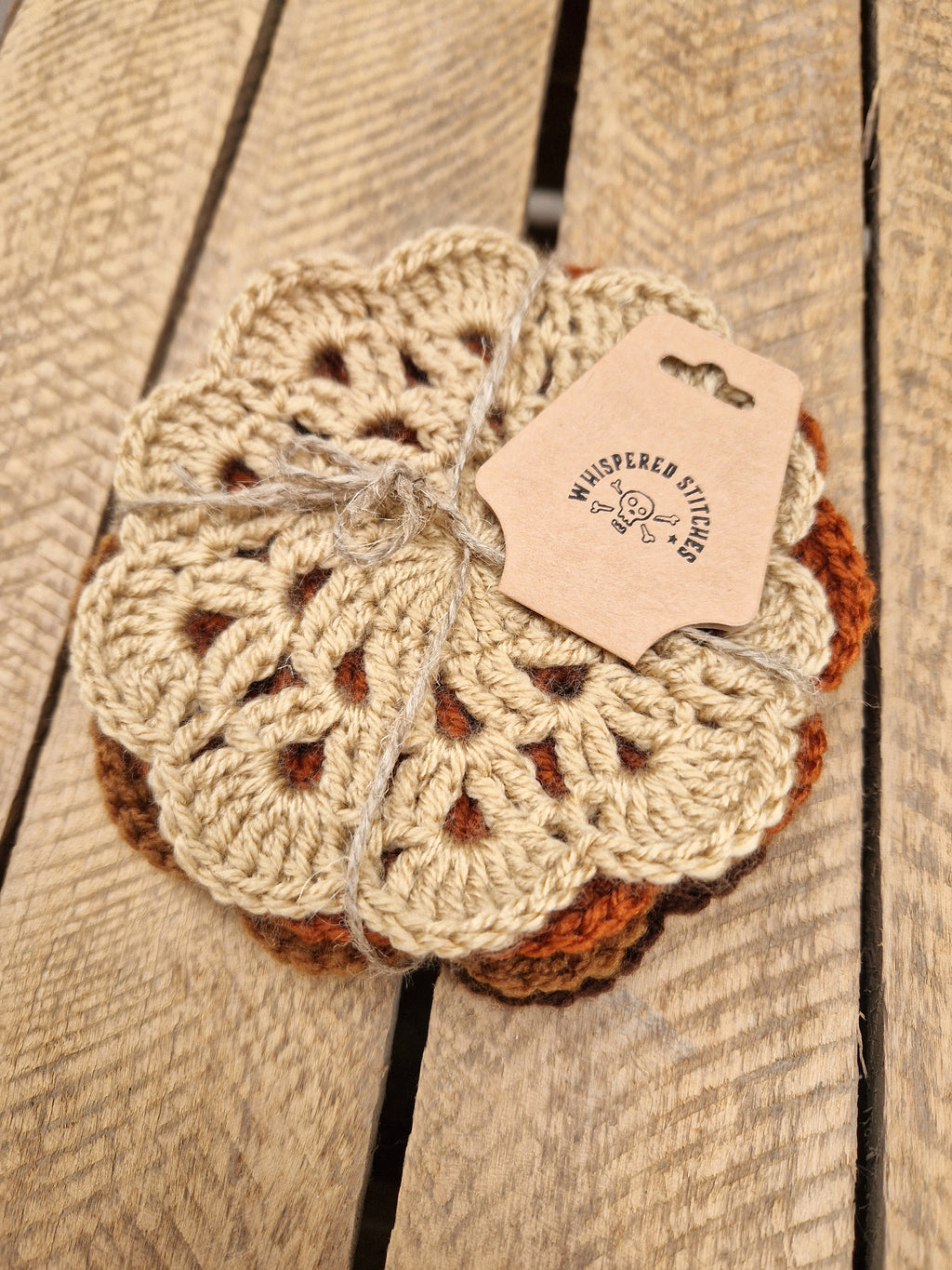 Set Of 4 Crochet Coasters