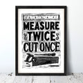 Carpenters Quote Print