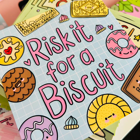 Risk It For A Biscuit Mini Print