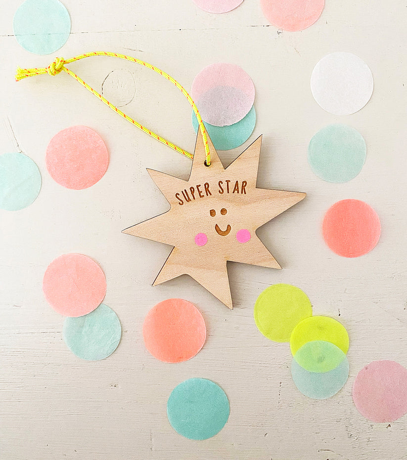 Superstar Wooden Decoration