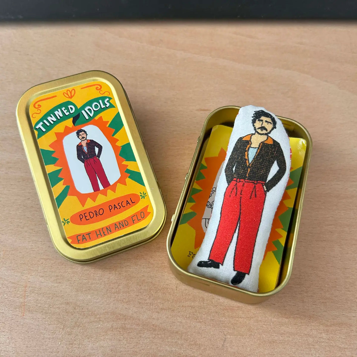 Pedro Pascal Mini Tinned Idol – Happiness Is Handmade