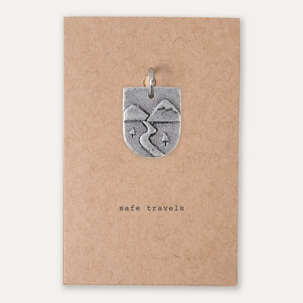 'Safe Travels' Pewter Charm