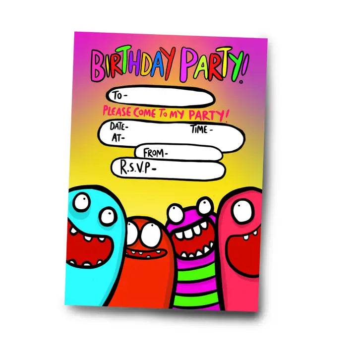 Monster Party Invitations