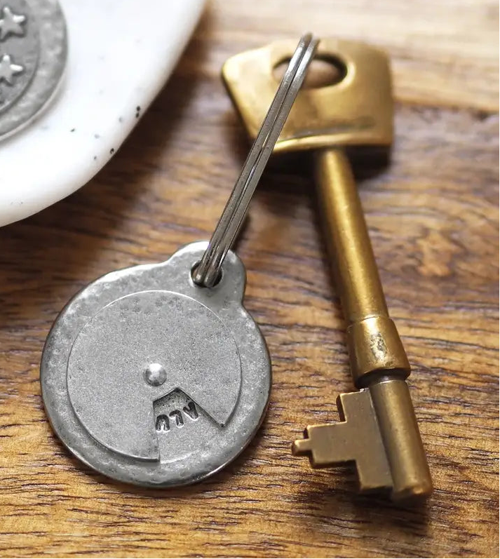Secret Message Spinner Keyring