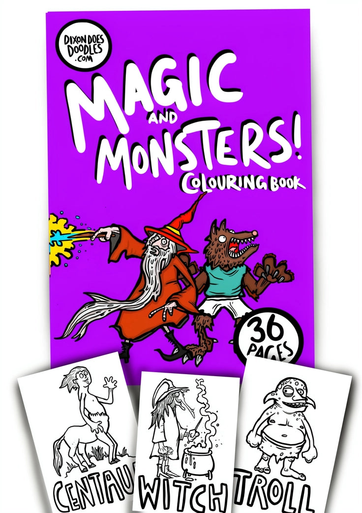 Magic And Monsters! Colouring Book