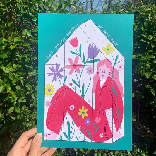 Garden Girl A4 Print
