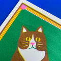 Black Cat Risograph Mini Print - A5