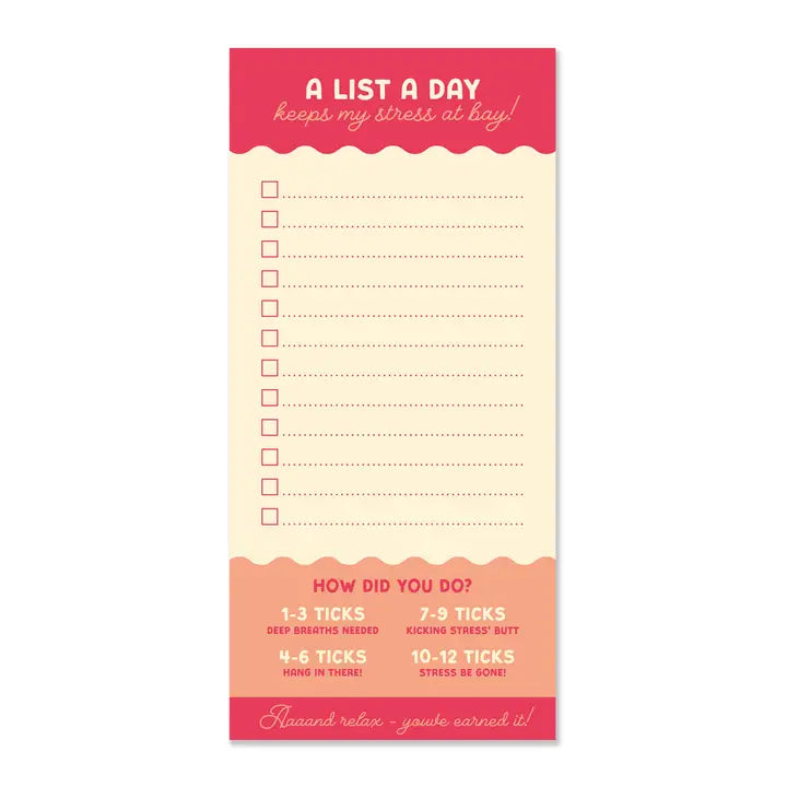 'A List A Day' Shopping List Pad
