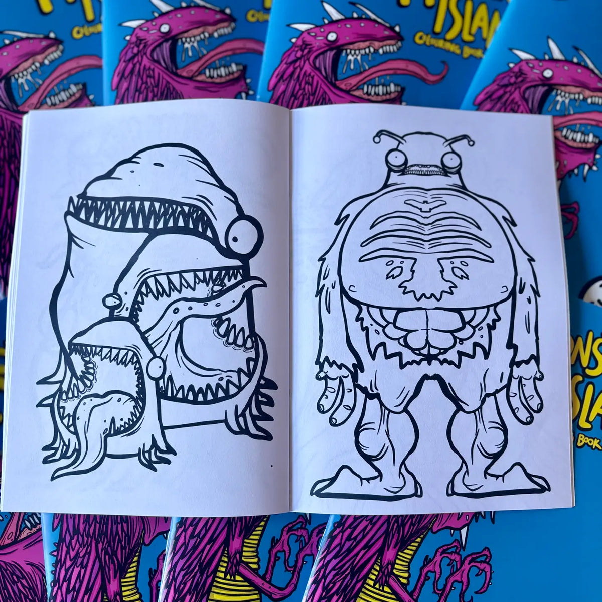Monster island Colouring Book