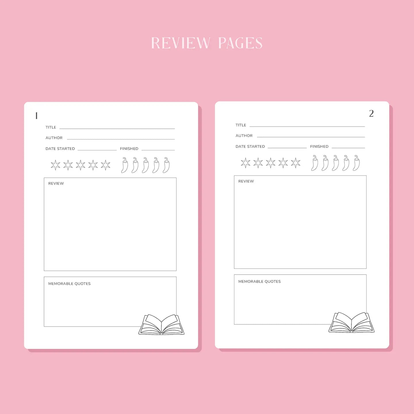 Romantasy Reading Journal