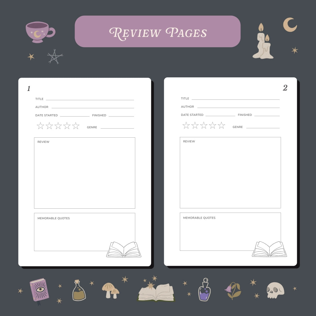 Whimsy Witch Reading Journal