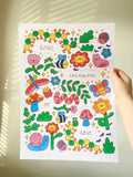 A3 Iris Otto Little Creatures Print