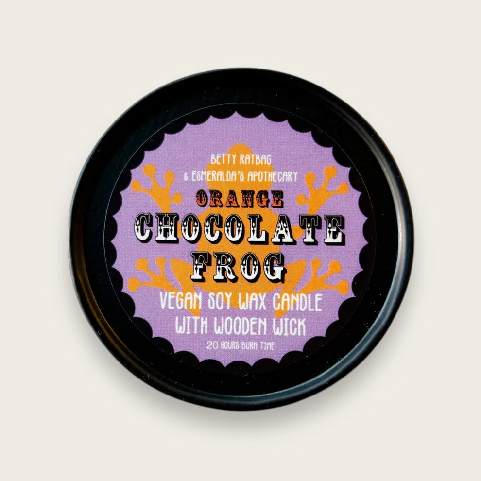 Orange Chocolate Frog Candle