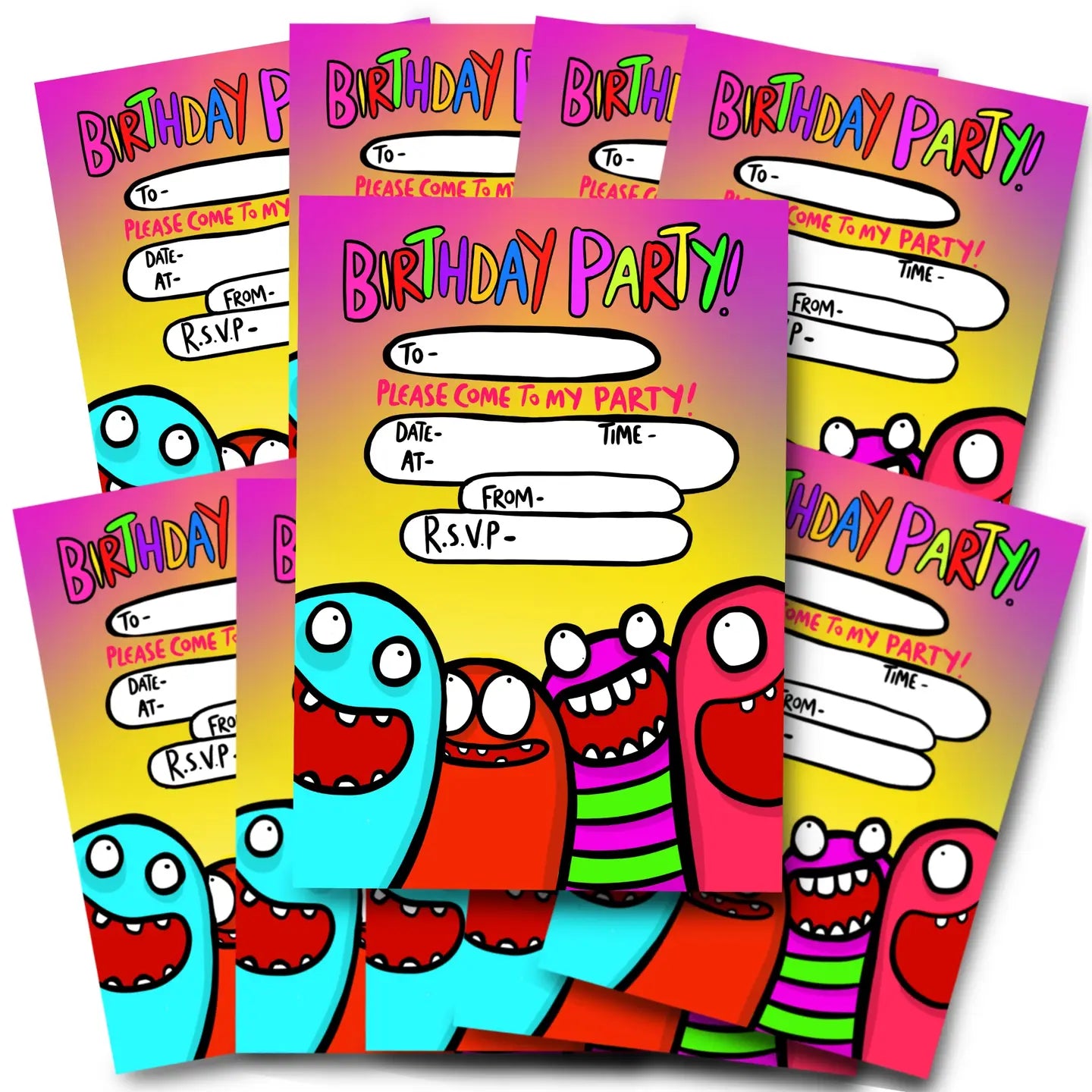 Monster Party Invitations