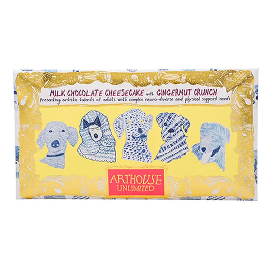 Milk Chocolate Cheesecake With Gingernut Crunch 'Blue Dogs' Bar