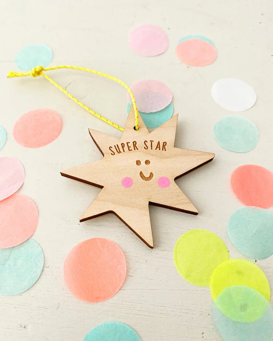 Superstar Wooden Decoration