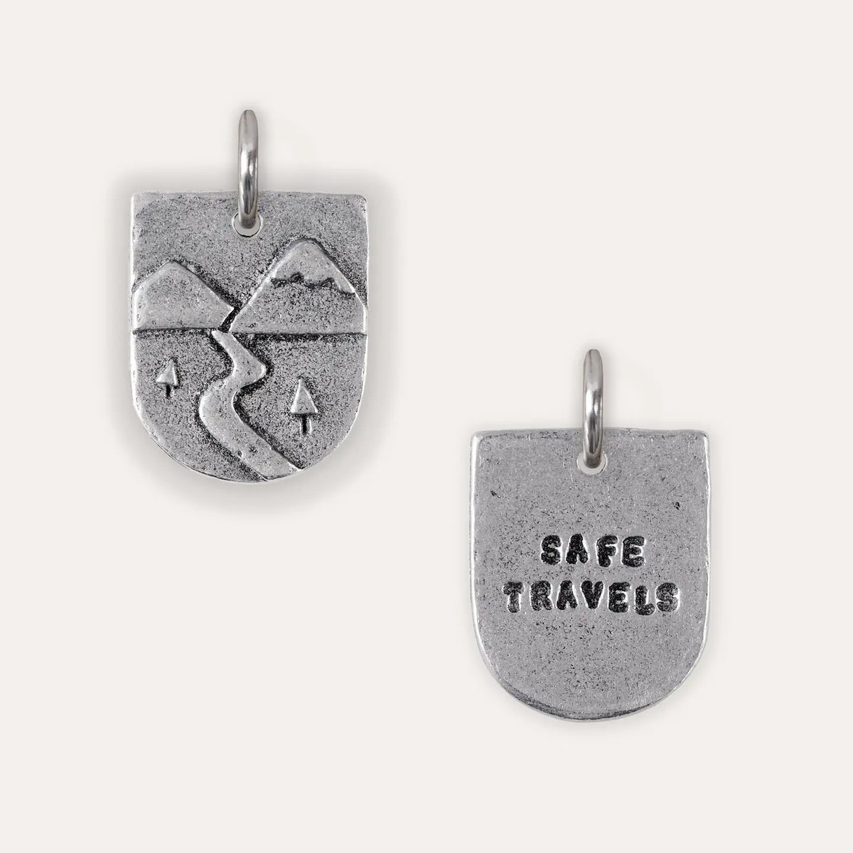 'Safe Travels' Pewter Charm