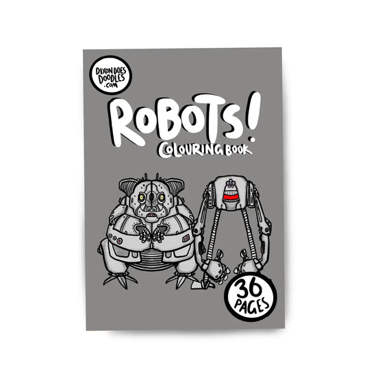 Robots! Colouring Book