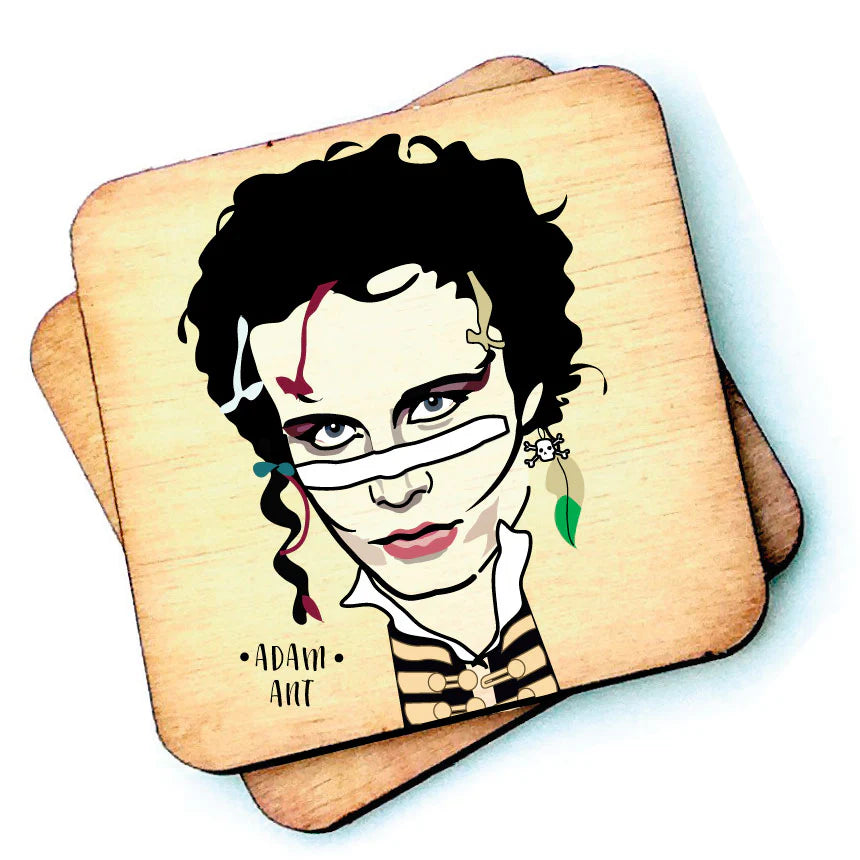 Adam Ant Wooden Coaster