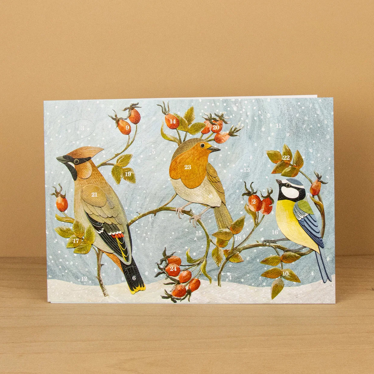 Winter Hedgerow Mini Advent Card